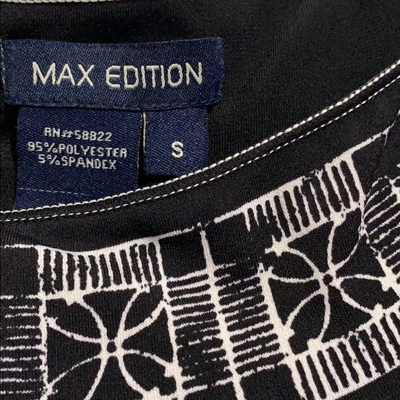 Max Edition Black & White Blouse - Picture 3 of 3